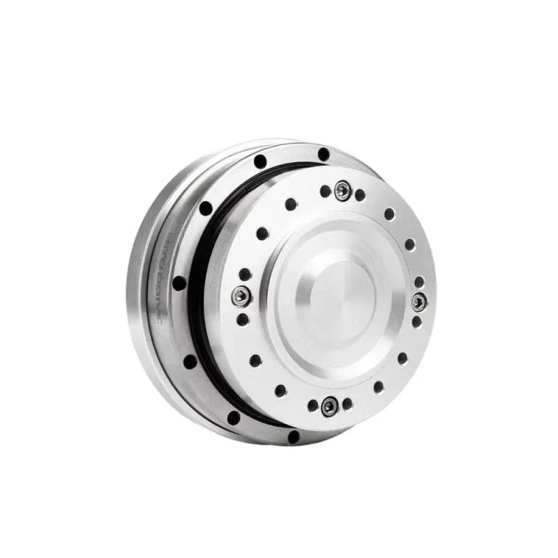 SITO DRIVE HS-20-IV reducer shown from the mounting-face side, with circular bolt pattern and recessed center.