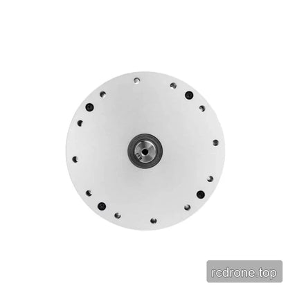 Rear face view of the silver SITO DRIVE HS-25-IV reducer with a central bearing opening and circular mounting holes.
