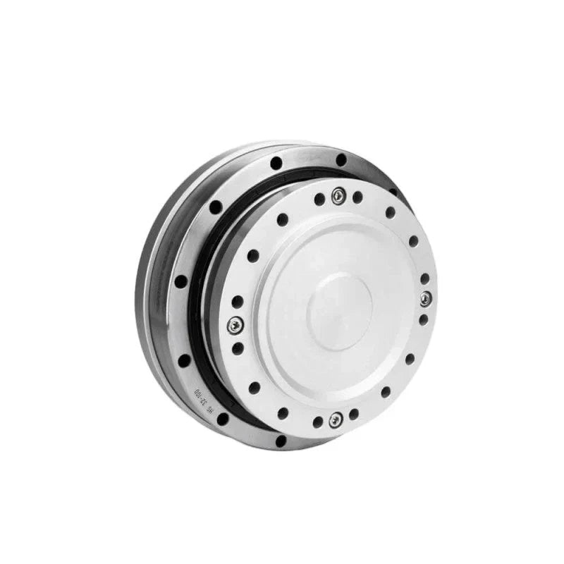 SITO DRIVE HS-32-IV reducer shown in an angled front view with circular mounting holes and layered metal housing.