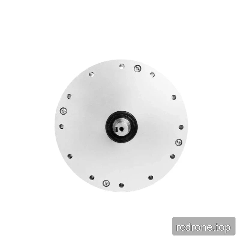 Rear circular face of the SITO DRIVE HS-32-IV reducer with perimeter mounting holes and a centered black-ringed shaft opening.