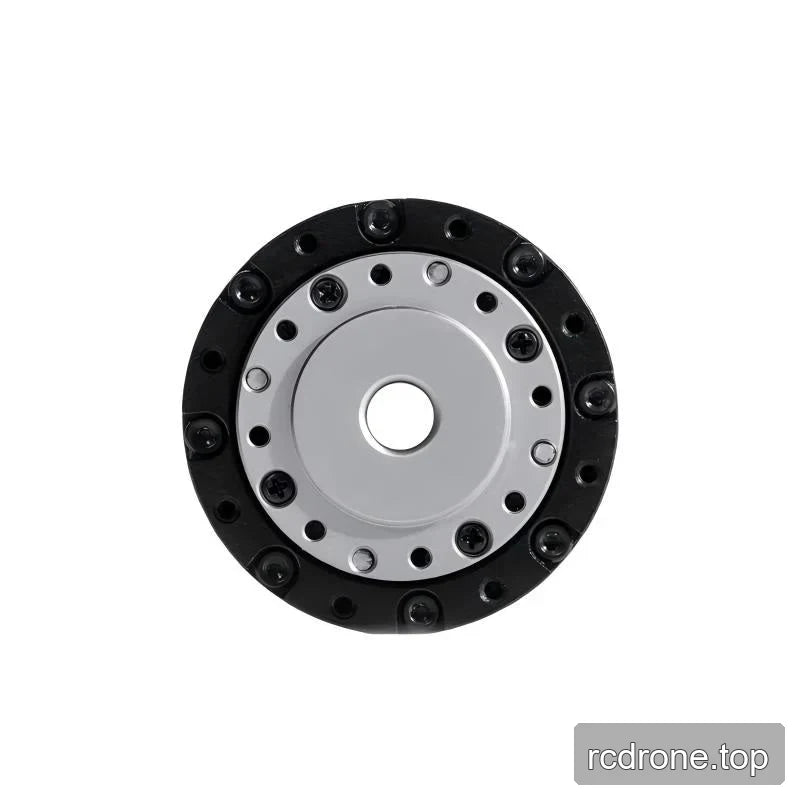 Top-down close view of the TA-40 actuator mounting face with a central opening, concentric rings, bolts, and mounting holes.