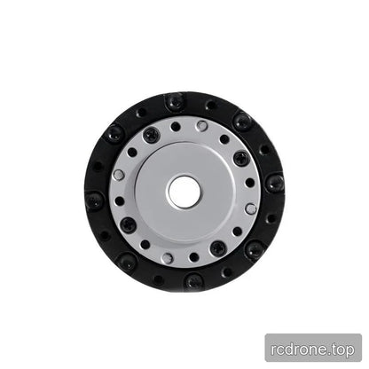 Top-down close view of the TA-40 actuator mounting face with a central opening, concentric rings, bolts, and mounting holes.
