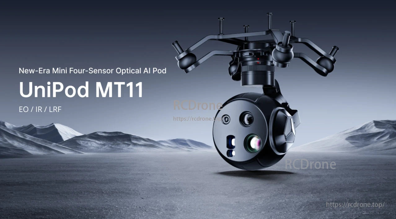 SIYI UniPod MT11 4 Sensor AI Drone Gimbal, UniPod MT11: Compact AI-powered optical pod with four sensors for advanced performance.