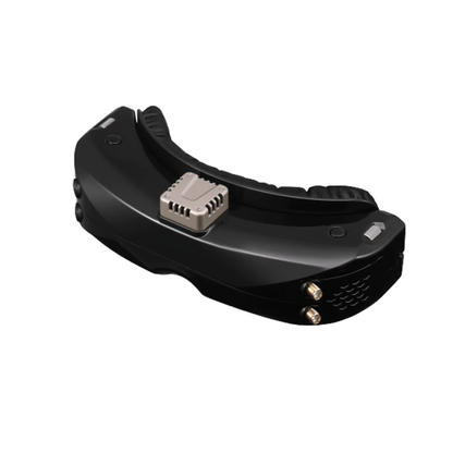 SkyZone SKY04O / SKY04O Pro FPV Goggle black headset angled view with dual antenna ports