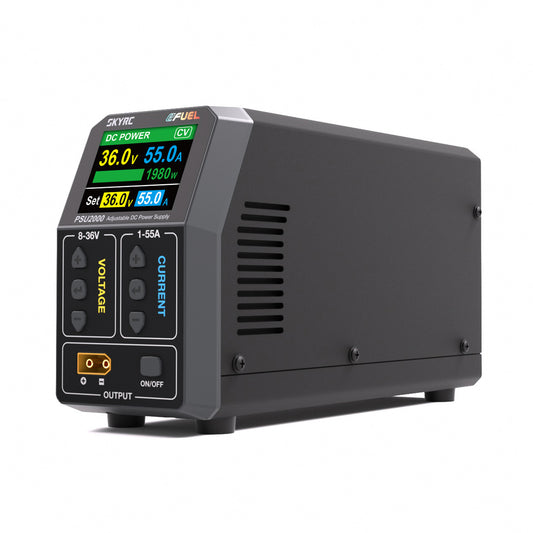 SkyRC eFUEL PSU2000 Justerbar DC-strömförsörjning 8-36V 1-55A, 1980W (220V) / 1200W (110V)