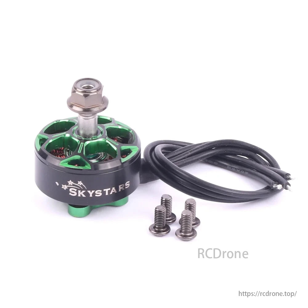 SKYSTARS 2207 1950KV Brushless Motor, This motor supports 4-6S LiPo and delivers up to 980W of power, offering strong thrust, stable control, and reliable efficiency.