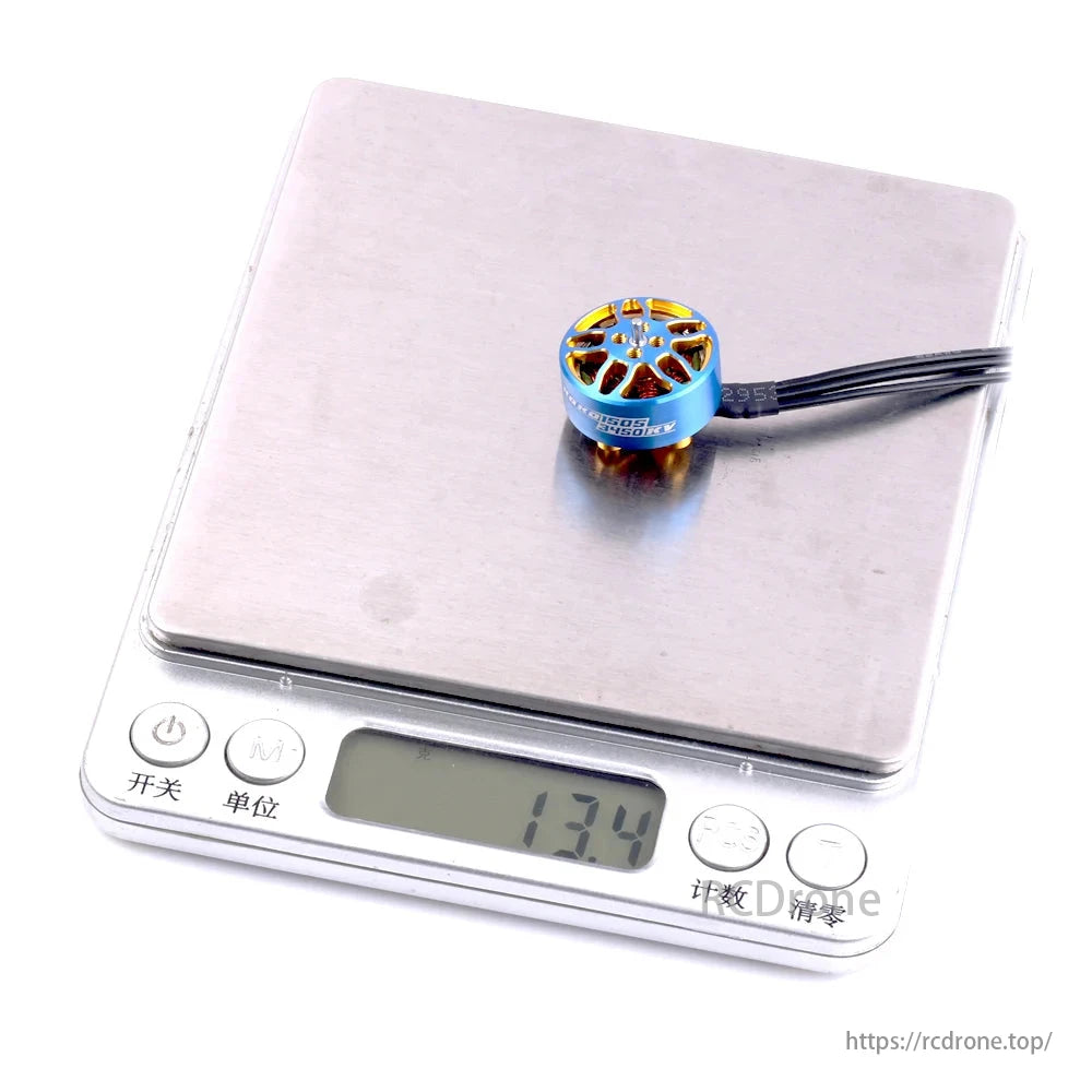 SKYSTARS KOKO 1505 3450KV motor, 13.4g, for 2.5-4" FPV drones, has a 1.5mm shaft.
