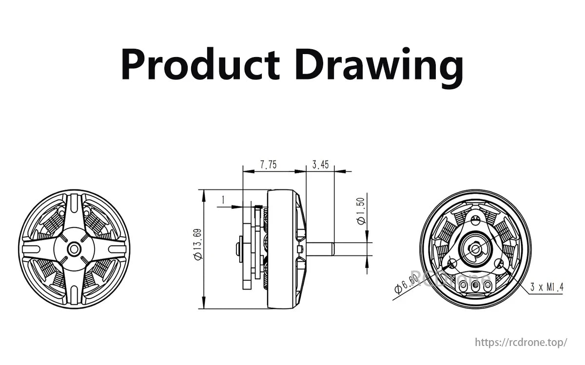 Speedx2 Brushless FPV Motor, GEPRC SPEEDX2 1002 25000KV / 18000KV Brushless FPV Motor for 1.6–2 Inch 1S/2S Micro Drones