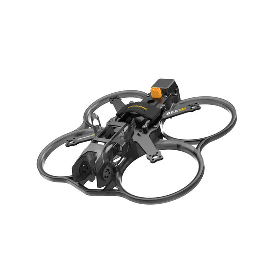 SpeedyBee Bee25 2.5-inch ducted FPV frame with four prop guards, top strap mount, and compact central stack