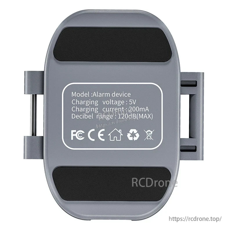 Startrc Drone Alarm Tracker, Alarm device, 5V charging, 200mA current, 120dB max sound.