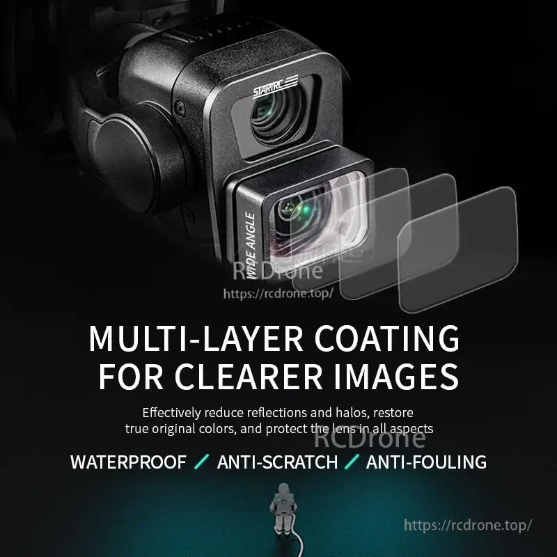 STARTRC Wide Angle Lens Filter, The STARTRC wide-angle lens filter has multi-layer coating, is waterproof, scratch-resistant, and anti-fouling for clearer images.