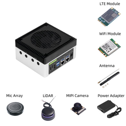reComputer Super J401 Edge AI Device, Orin NX 8GB/16GB, up to 157 TOPS, 10–40W, JetPack 6.2, rich I/O