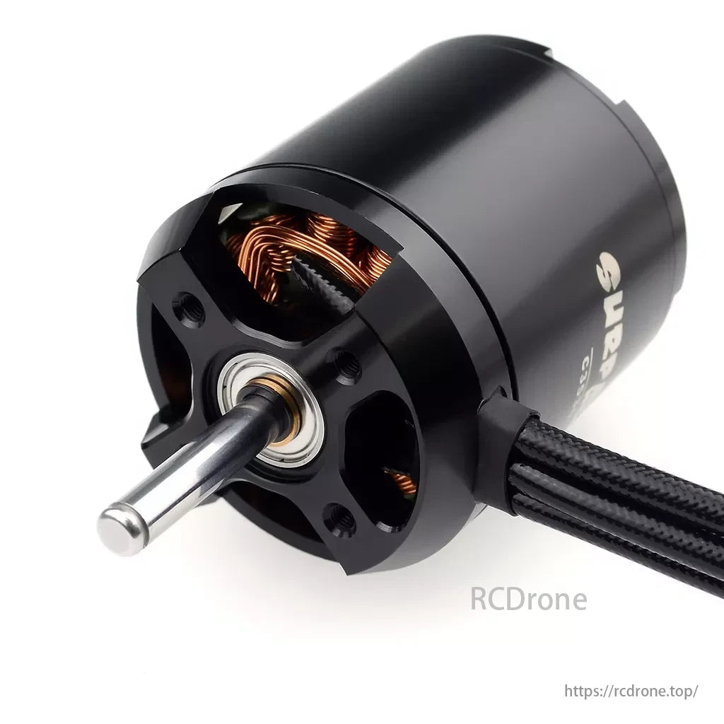 Surpass Hobby Brushless Motor, High-torque brushless motors for fixed-wing, multirotor, and helicopter applications, featuring high-purity copper windings and oversized bearings.