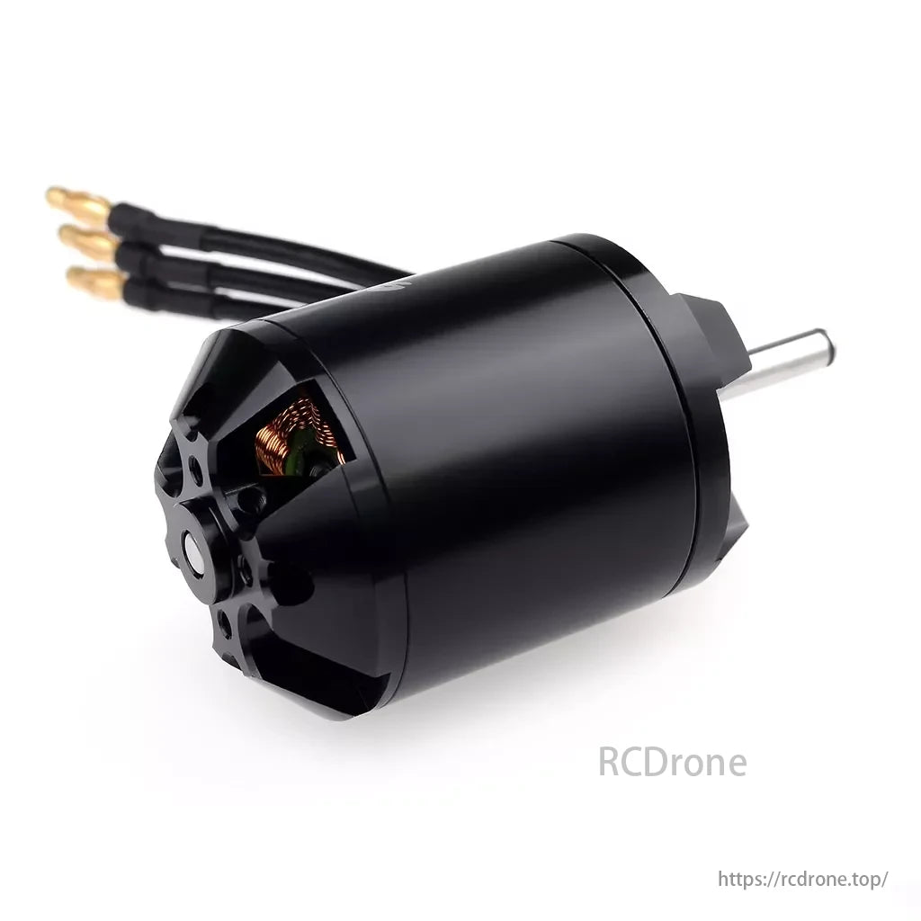 Surpass Hobby Brushless Motor, High-torque brushless motors for fixed-wing, multirotor, and helicopter applications with features like CNC-machined aluminum casing and high-purity copper windings.