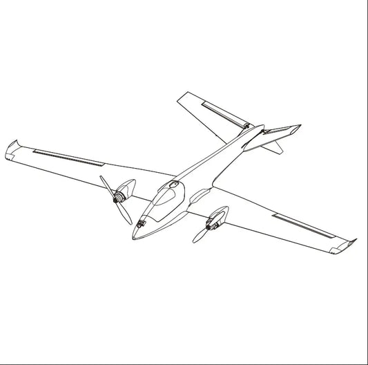 ATOMRC Swordfish fixed wing accessories replacement parts overview diagram of aircraft layout