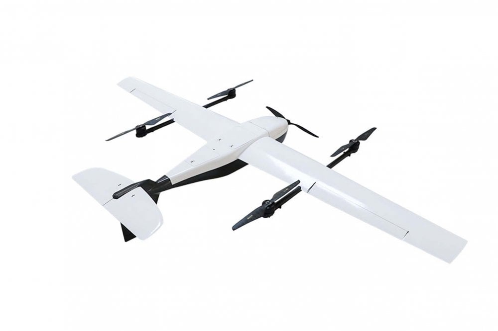 Drone T-Motor T-Drone VA23 VTOL - Charge utile de 2,5 kg, portée de 240 km, avion à voilure fixe de 240 minutes