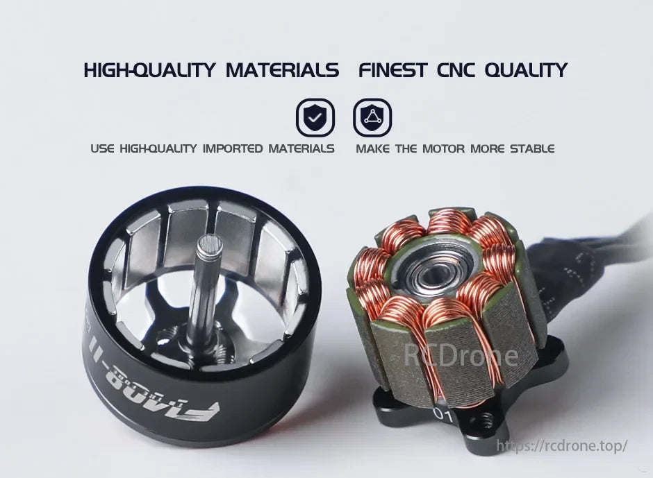 T-Motor with high-quality materials and finest CNC quality for stability.
