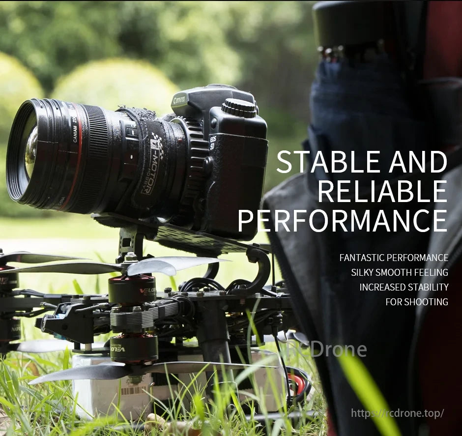 T-Motor provides stable, reliable performance, smooth operation, and enhanced shooting stability.