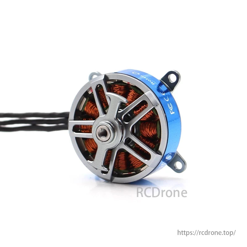 T-motor AT2306 Long Shaft Brushless Motor with varying KV levels and specifications for no-load current, maximum power, weight, and configuration.