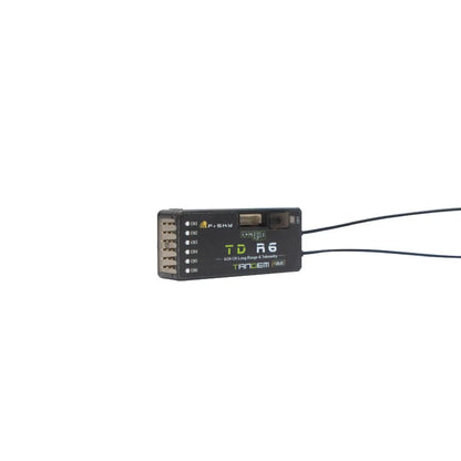 FrSky TD R6 Receiver  - 2.4G 900M Tandem Dual-Band Receiver with 6 Channel Ports