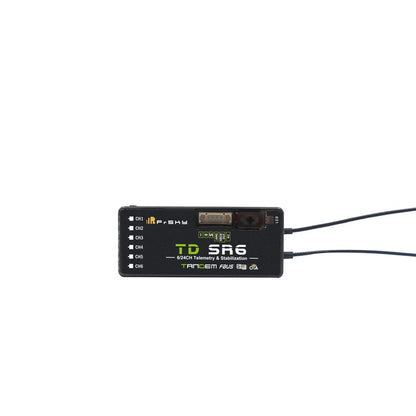 FrSky TD SR6 Receiver - 2.4Ghz And 900Mhz Dual-band Offers 6 PWM Channel Outputs 16CH / 24CH mode FPV Drone Receiver