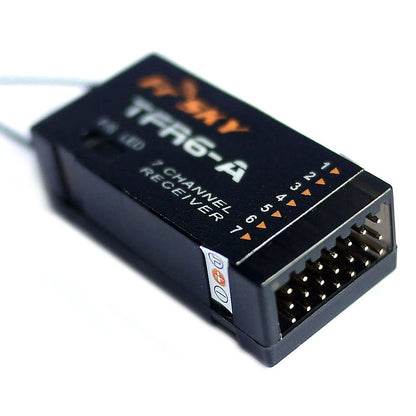 FrSky TFR6-A Receiver - 2.4G 7CH Futaba FASST Compatible (Horizontal Connectors)
