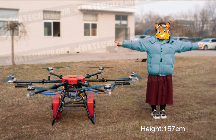 Foxtech Thor 210 Hybrid Hexacopter, The Thor 210 Hybrid has 36-inch propellers for long endurance and maximum flight time.