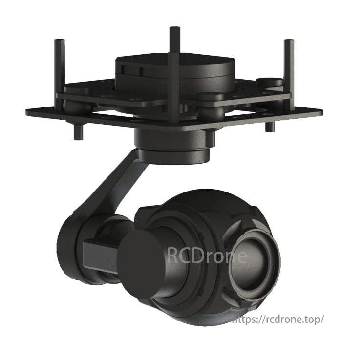 TOPOTEK KHP10S4K 드론 짐벌 카메라 - 4K 10X 광학 줌 3축 짐벌, IP/HDMI 출력