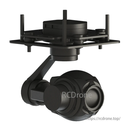 TOPOTEK KHP10S4K 드론 짐벌 카메라 - 4K 10X 광학 줌 3축 짐벌, IP/HDMI 출력