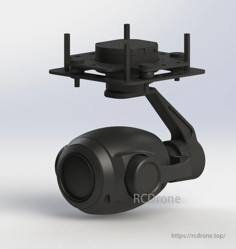Камера TOPOTEK KHP20S4K с подвесом - 4K, 20-кратный оптический зум, 3-осевой подвес, выход IP/HDMI для БПЛА-дрона