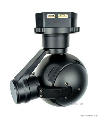 TOPOTEK KHY10G619 Dual-Light-Drohnen-Gimbal – 90-fach gemischter Zoom 1080P Kamera für sichtbares Licht + 19 mm 640 x 512 Wärmebild-3-Achsen-stabilisierter PTZ-Gimbal