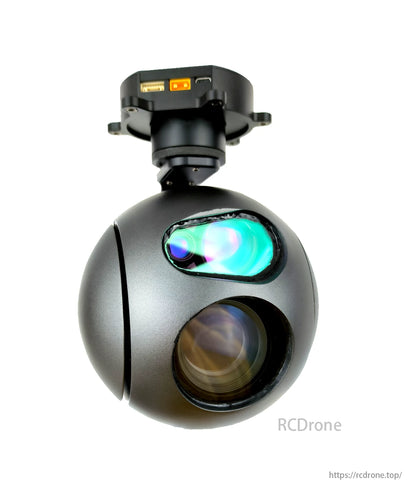 TOPOTEK KIP30L30A Çift Işıklı Drone Gimbal - 30x Optik / 270x Karışık Zoom 1080P Kamera + 3000m LRF Lazer Mesafe Bulucu 3 Eksenli Gimbal