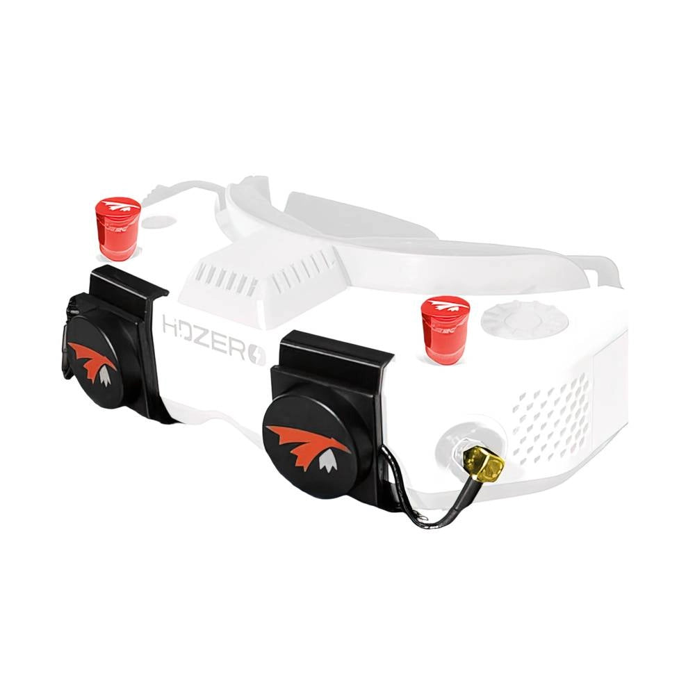 TrueRC X-AIR 5.8 MK II Antenna Pair for HDzero Goggles, 5.1–6.7GHz, 10 dBic, 120deg beam, SMA male, 15mm low-profile