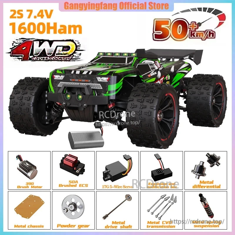 TSRC 9522 / 9522 Pro 1:16 Samochód RC 4WD Szybka Terenówka 85KM/H Bezszczotkowy lub 50KM/H Szczotkowy Monster Truck