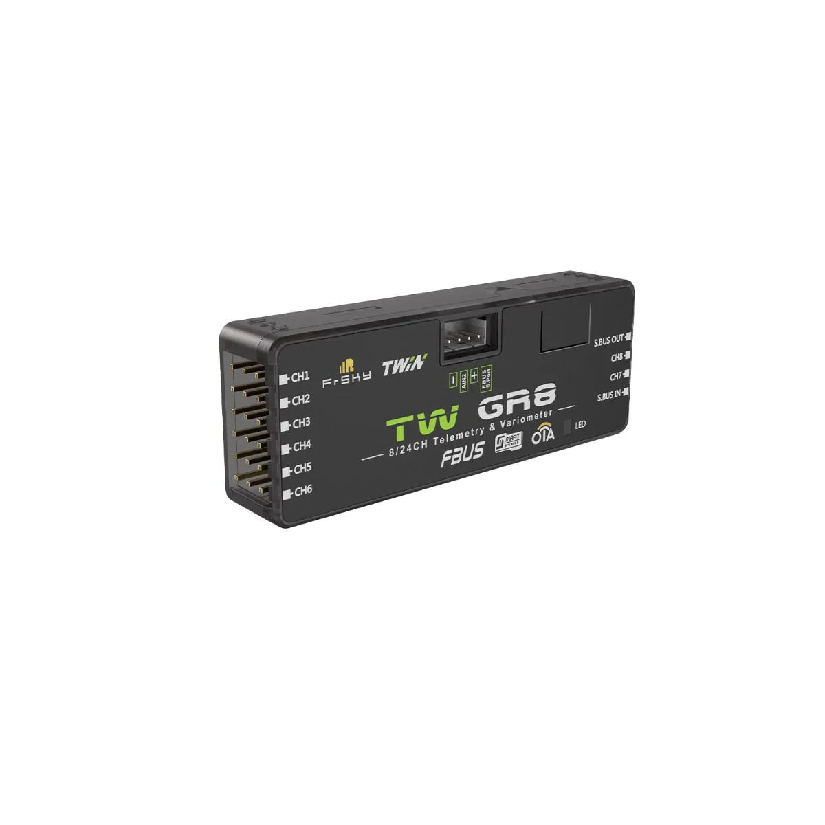 FrSky TW GR8 Receiver, SBUSNI Tiv Variometer Telemetry 'CH4 8/24ch Fbus