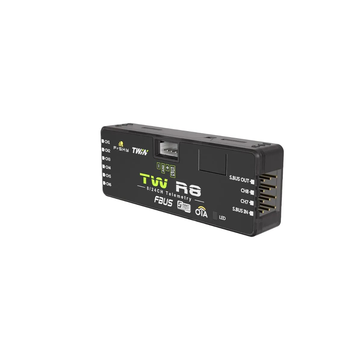 FrSky TW R8 Dual 2.4G Receiver with 8CH Ports