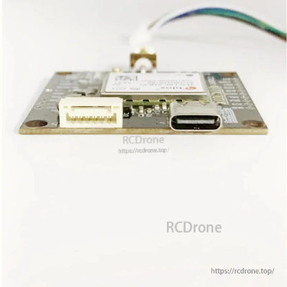u-blox ZED-F9P GNSS RTK board with USB-C port, white JST connector, and u.FL antenna connector