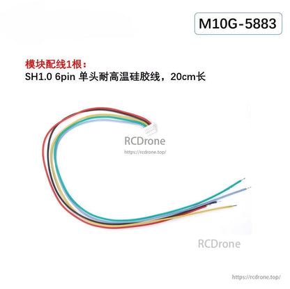 UBLOX M10G-5883 GPS Module with QMC5883L Compass | 10Hz GNSS, Flash, Compatible with Betaflight INAV Ardupilot