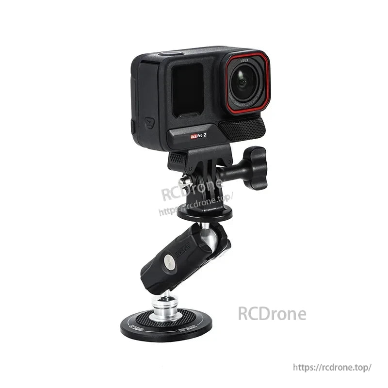 Universal Magnetic Metal Chassis Bracket, The magnetic base has six magnets for secure attachment to iron surfaces, with adjustable brackets.