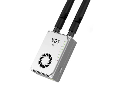 CHINOWING V31 Video& Telemetry& RC Link - 5km, 20km, 30km, 50km, 80km, 150km Long Range 800MHz, 1.4GHz Frequency OFDM, MIMO 2w, 5w RF Power Integrated Solution Communication Links for UAV Drone UGV 15 V31 Air with lightweight, compact size, especially suitable for drone applications