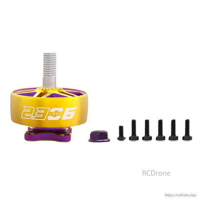 VCI HOBBY TITAN 2306 1950KV motor for 5-inch FPV freestyle racing drone, includes screws.