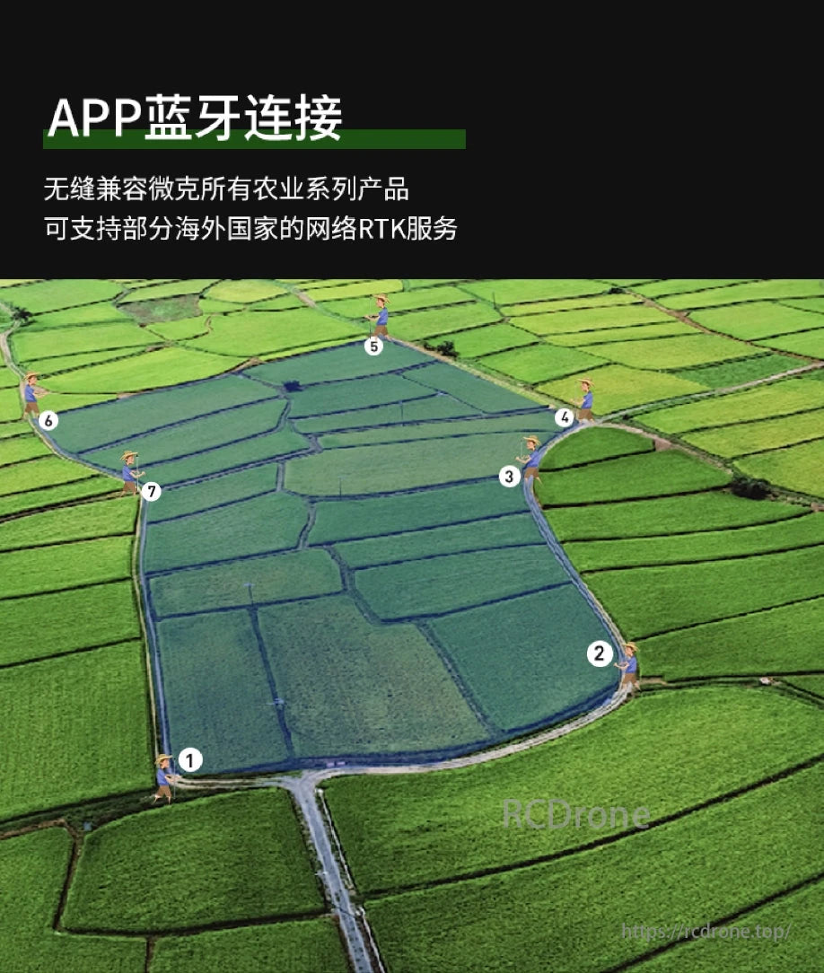 VK VDT-2 Farmland Mapper, Upload mapped boundaries to the cloud or mission planning software for seamless data synchronization.