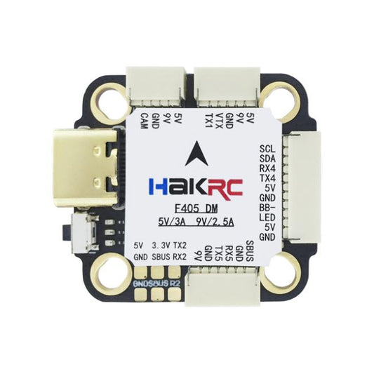 HAKRC F4520D Mini Flight Controller for FPV Drone – F405, 5 UART, 20x20mm, 3S-6S, DJI Support
