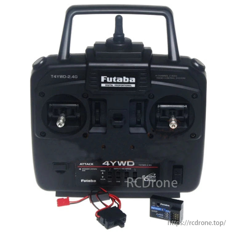 Futaba Attack 4YWD Transmitter, Futaba Attack 4YWD transmitter provides reliable and precise control for RC enthusiasts, suitable for drones, cars, boats, and other models.