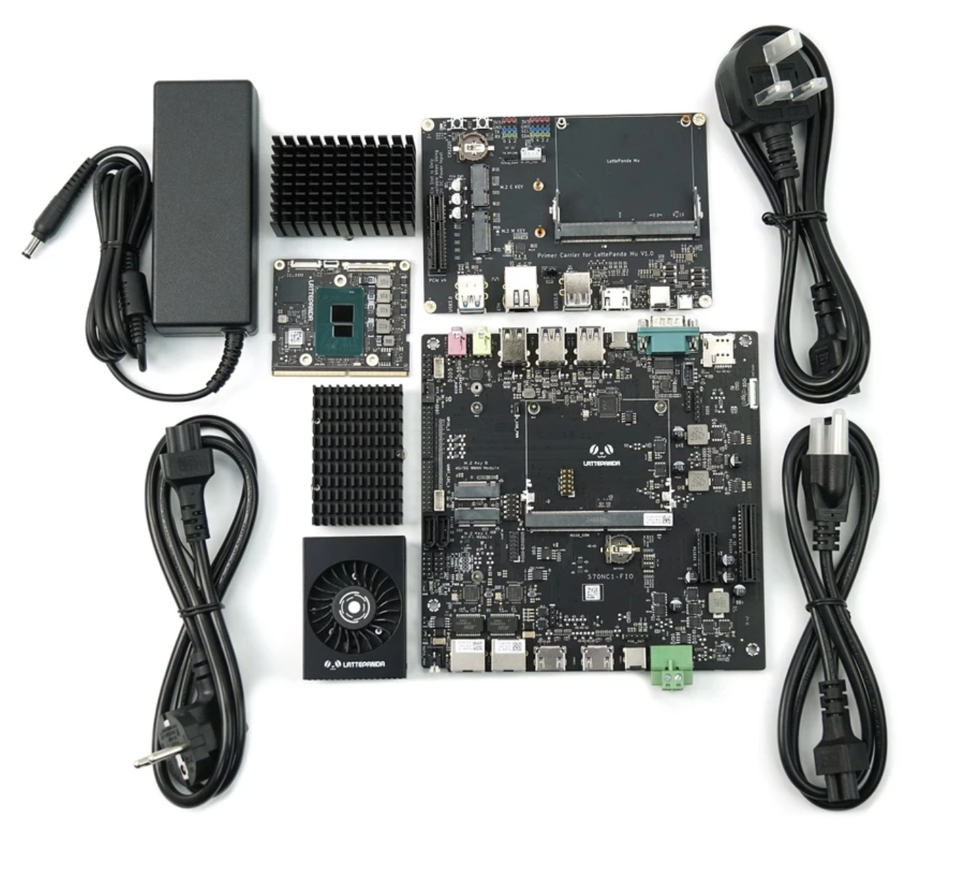DFRobot LattePanda Mu Kit – x86 Module (N100 8/16GB or i3-N305 16GB), Lite/Full Carrier, 64GB eMMC, Win10/11/Ubuntu