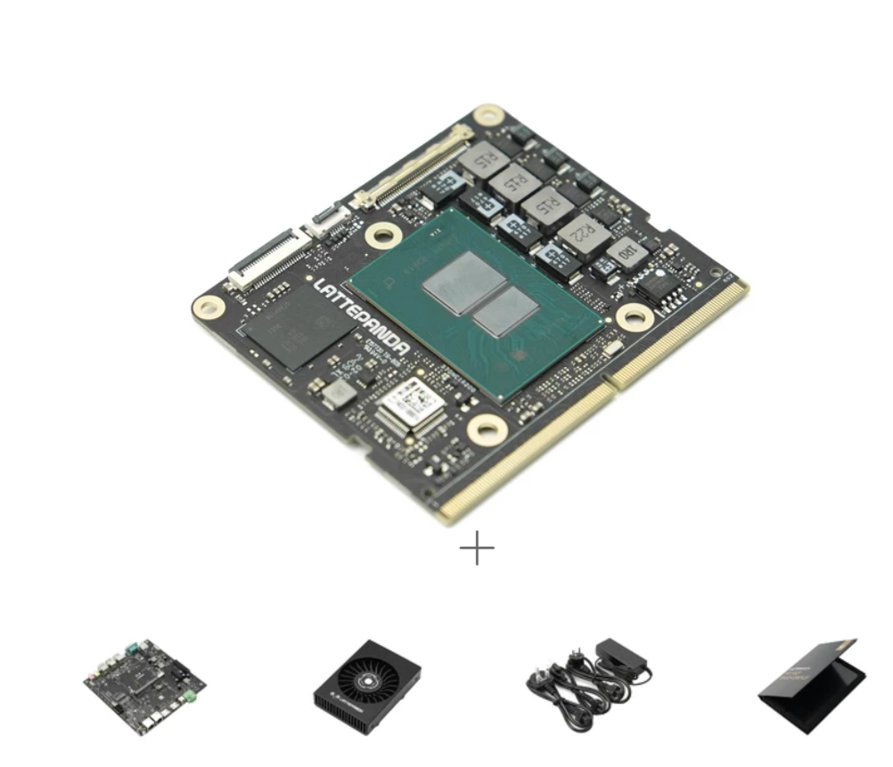 DFRobot LattePanda Mu Kit – x86 Module (N100 8/16GB or i3-N305 16GB), Lite/Full Carrier, 64GB eMMC, Win10/11/Ubuntu