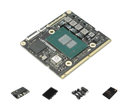 DFRobot LattePanda Mu Kit – x86 Module (N100 8/16GB or i3-N305 16GB), Lite/Full Carrier, 64GB eMMC, Win10/11/Ubuntu