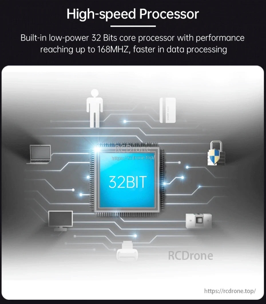 WitMotion HWT901B Accelerometer, High-speed 32-bit processor, 168MHz, low-power, fast data processing
