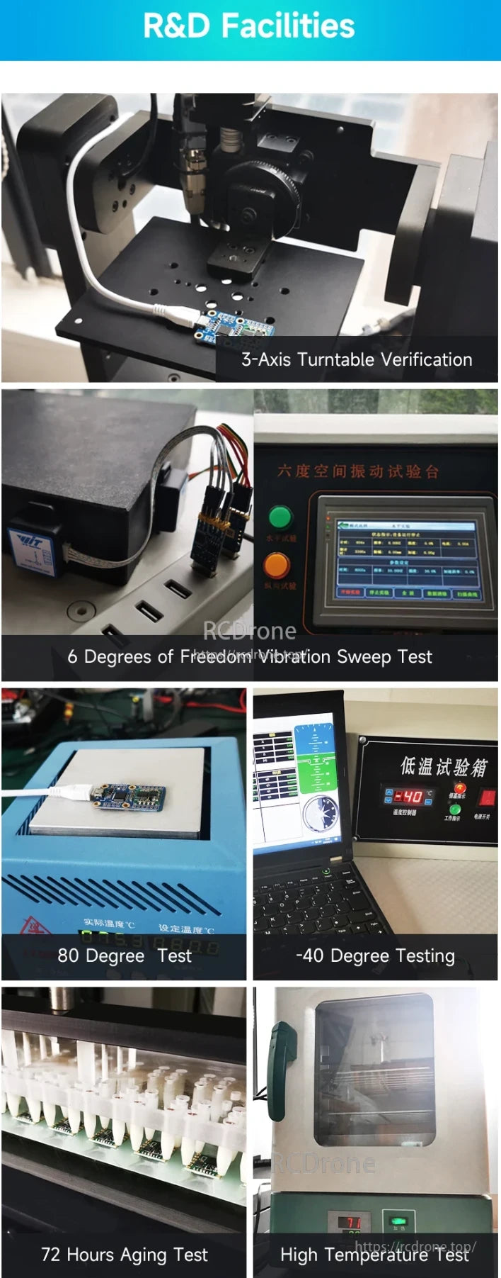 WitMotion WT901 Accelerometer, R&D tests WT901 accelerometer under 3-axis rotation, vibration, temperature extremes, and 72-hour aging.