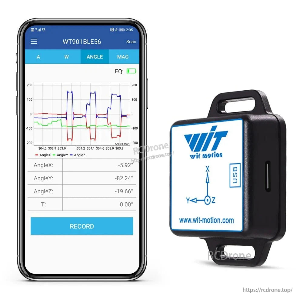 WitMotion WT901BLECL 9軸Bluetooth 5.0 IMU – Arduino対応 加速度計+ WitMotion WT901BLECL 9軸Bluetooth 5.0 IMU – Arduino対応 加速度計+